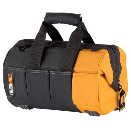 TOUGHBUILT Tool Bag, Black/Orange, Polyester TB-60-12-1BES